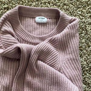 Sweater cropped. Light purple
